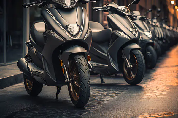 Elektrischer Motorradstil, der von jungen Menschen bevorzugt wird